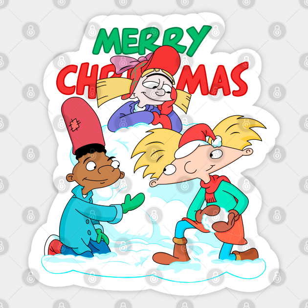 Arnold's Christmas! Hey Arnold Sticker TeePublic